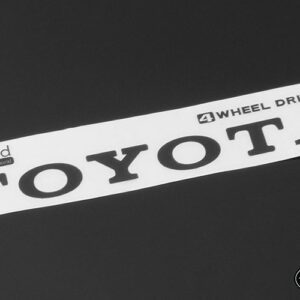 โลโก้ VVV-C0293 : CC Hand แผ่นโลหะตกแต่งด้านท้ายสไตล์ Vintage สำหรับ RC4WD 1982 Toyota Pickup / Mojave II สีดำ