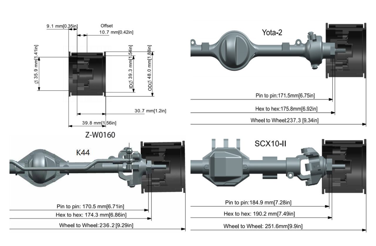 ล้อ1.55 Z-W0160 : RC4WD ล้อ Beadlock ขนาด 1.55 นิ้ว ลิขสิทธิ์แท้จาก American Racing - Image 10