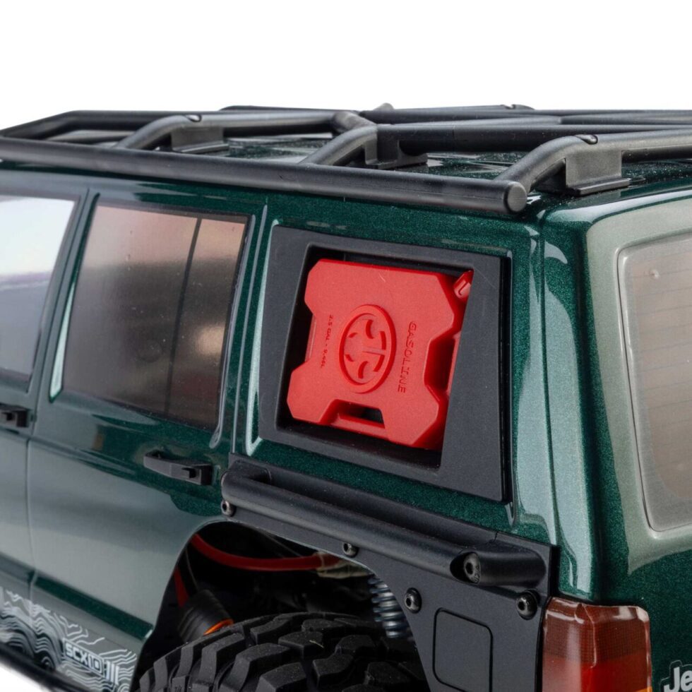 รถสเกลพร้อมเล่น AXI-2037T1 : AXIALSCX10 III Jeep Cherokee XJ 4WD ขนาด 1/10 พร้อมเล่นระบบมอเตอร์แปรงถ่าน สีเขียว - Image 5