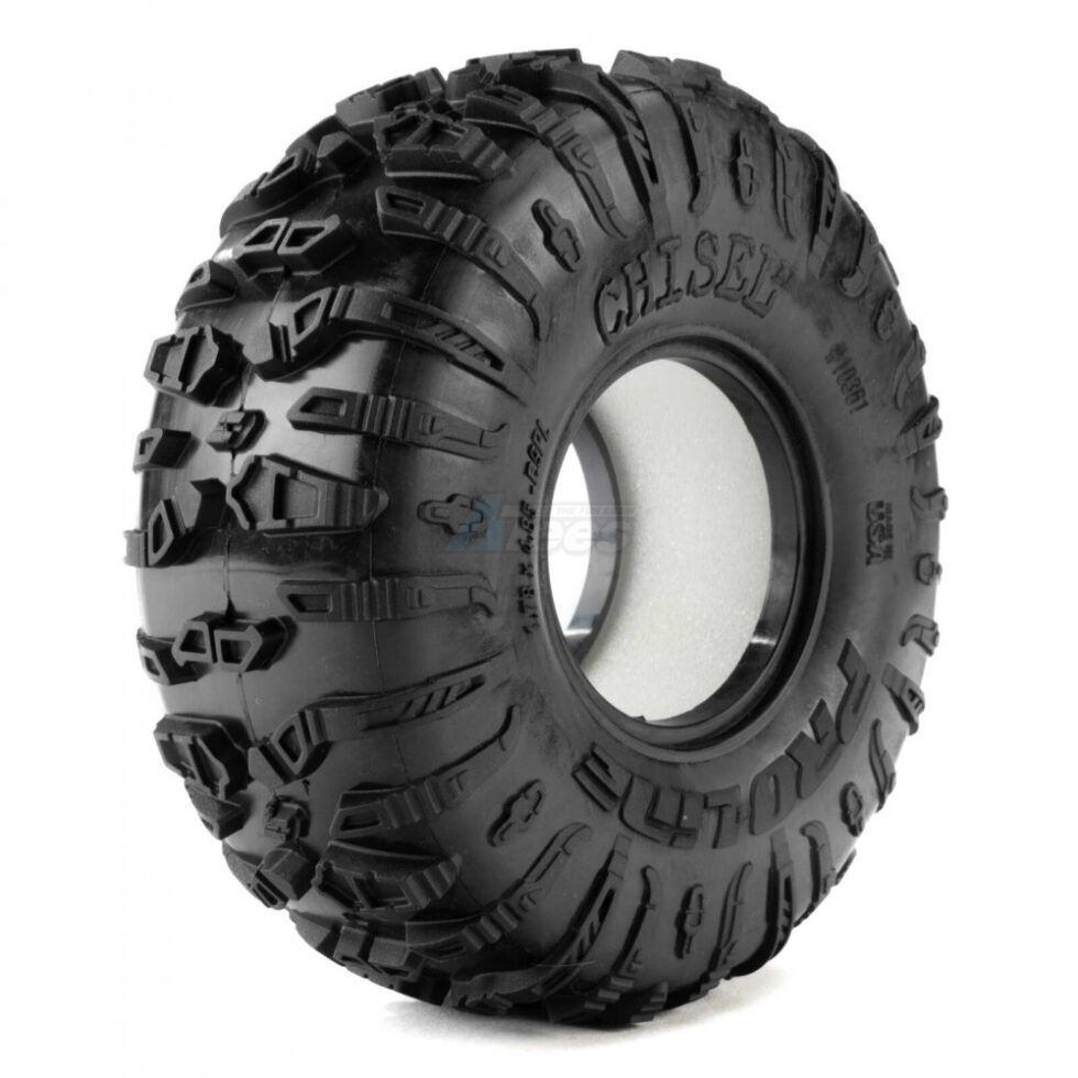 ยาง 1.9 PRO/1036114 : Pro-Line Racing ยาง Chisel II เนื้อยาง G8 สำหรับรถสเกล ขนาดล้อ 1.9 นิ้ว (2 เส้น)